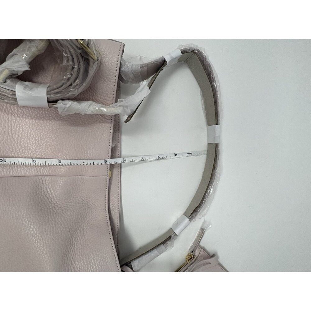 Isaac Mizrahi Live! Bridgehampton Leather Bucket Bag Purse Pink - Picture 12 of 15